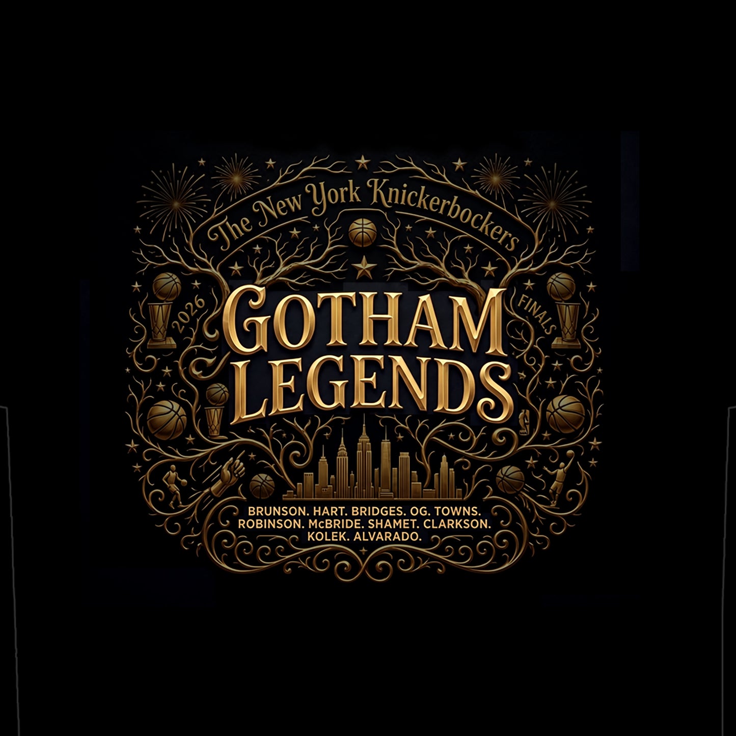 Gotham Legends Knicks 2026 Roster Tee