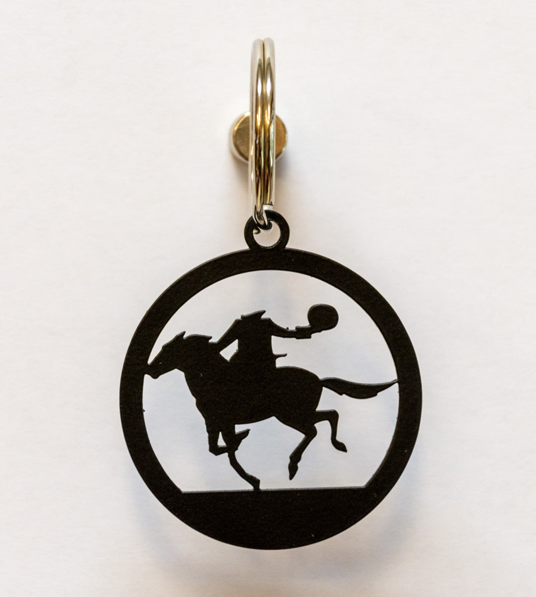 #8 Key Headless Horseman Wrought Iron Key Ring