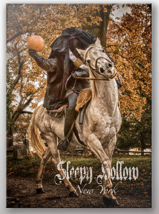 Headless horseman color magnet.