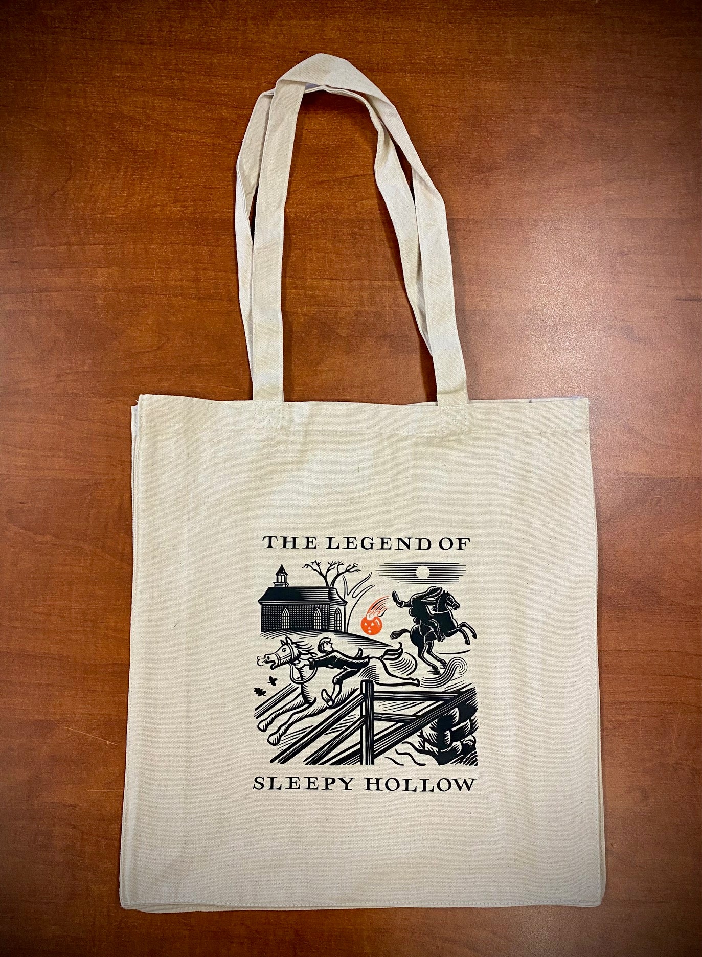 #2 Tote Legend of Sleepy Hollow Tote Bag - Ichabod Crane and Headless Horseman