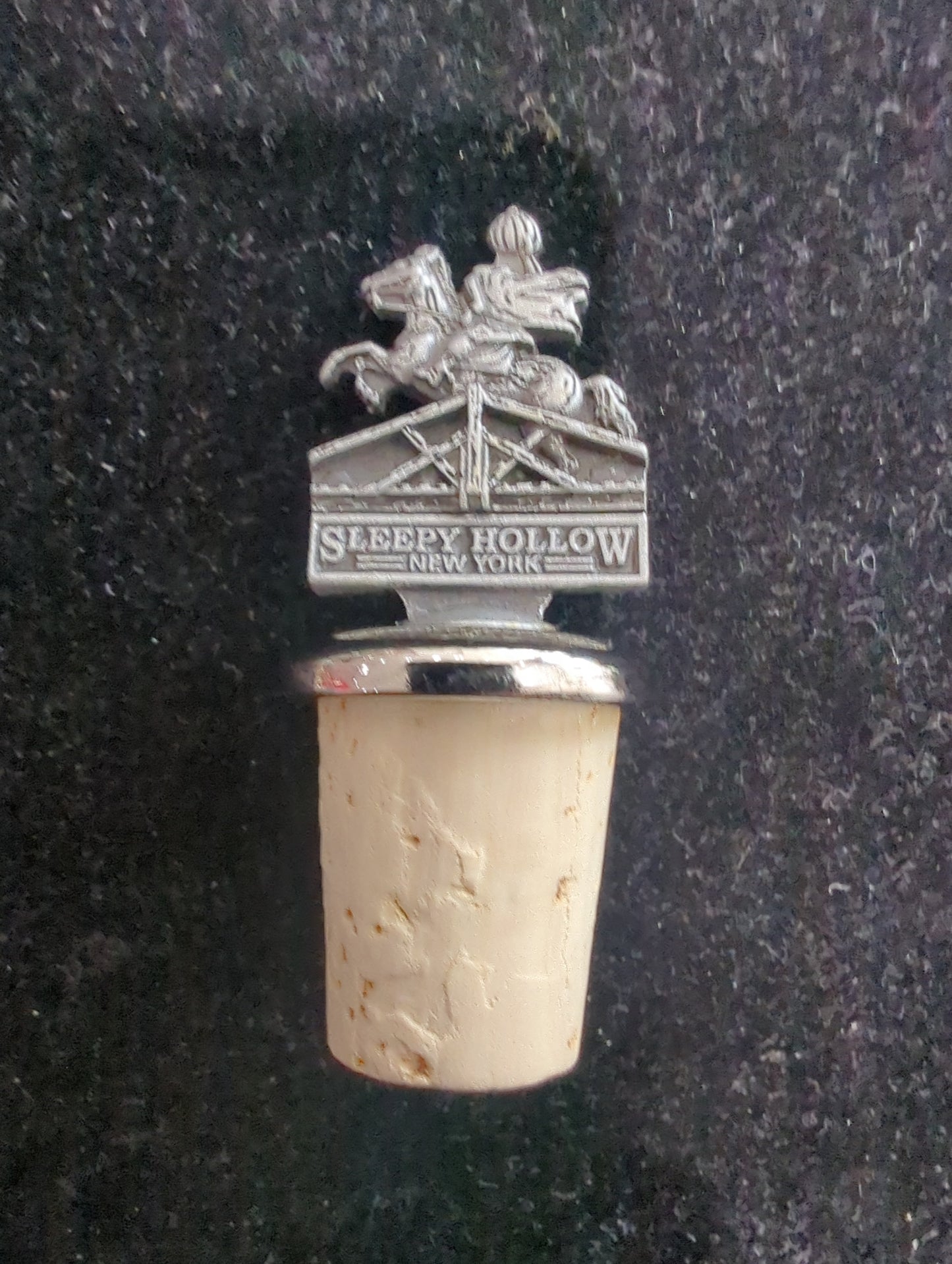 Pewter Headless Horseman Wine Stopper