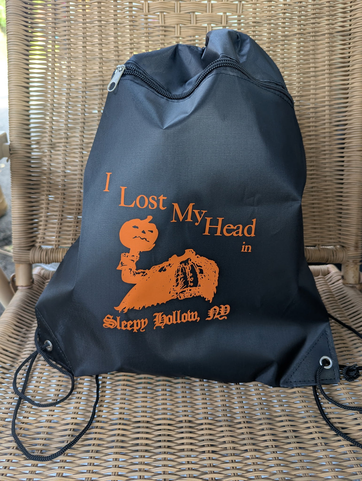 Sleepy Hollow "I lost my head" Drawstring Bag