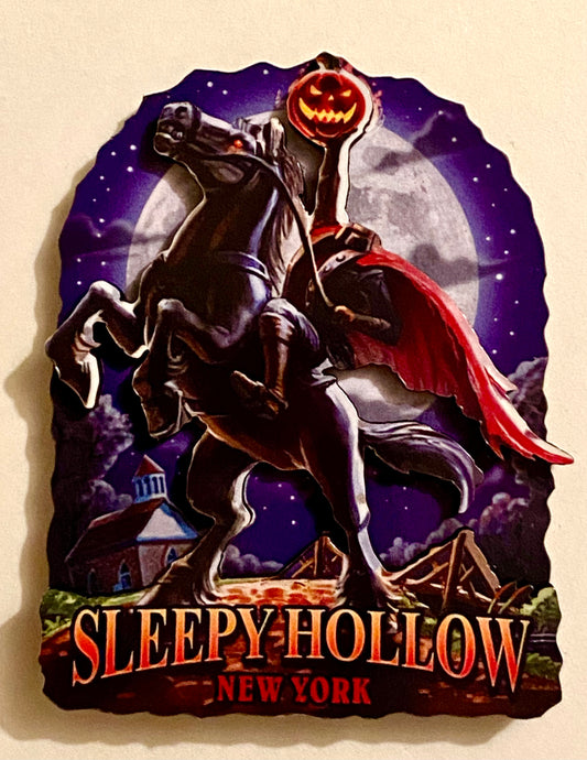 #21 Magnet Headless Horseman 2D Wood Magnet