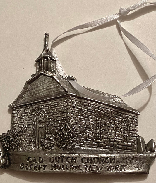 #2 Ornament Pewter Old Dutch Church Ornament