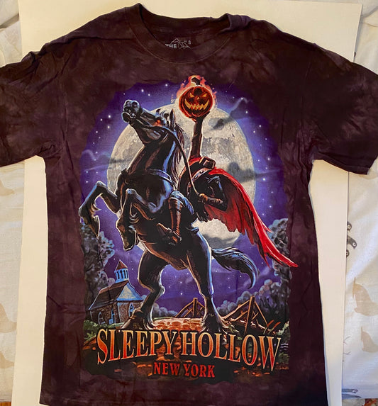 #7 Tee Headless Horseman, Sleepy Hollow NY  T-Shirt, black